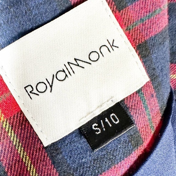 Royal Monk Flannel Swing Dress Size US 6 Small UK 10 - Picture 6 of 10